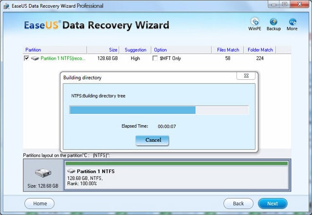 recover files from EXT2/EXT3 Drive