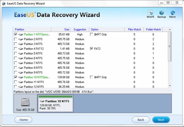 recover deleted or lost partition