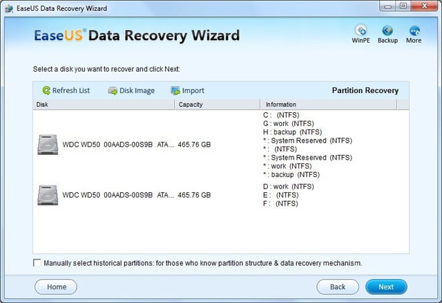 repartition recovery software