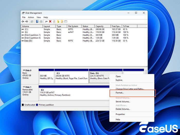 format hard disk to fix RAW