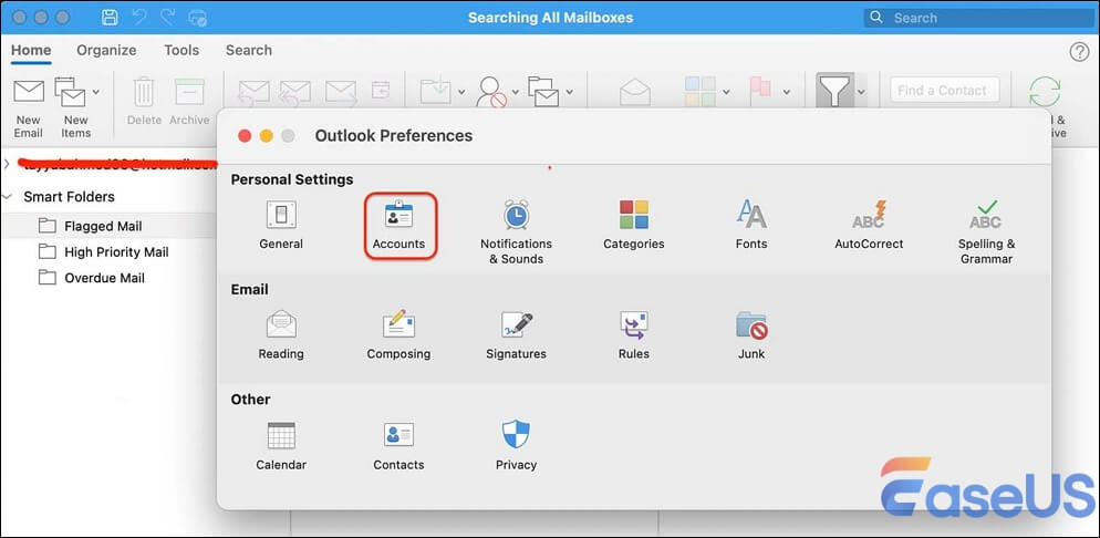 outlook preferences