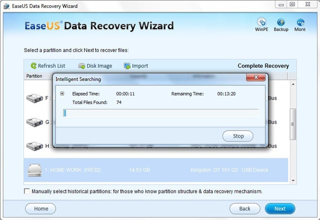 USB drive format recovery step 2