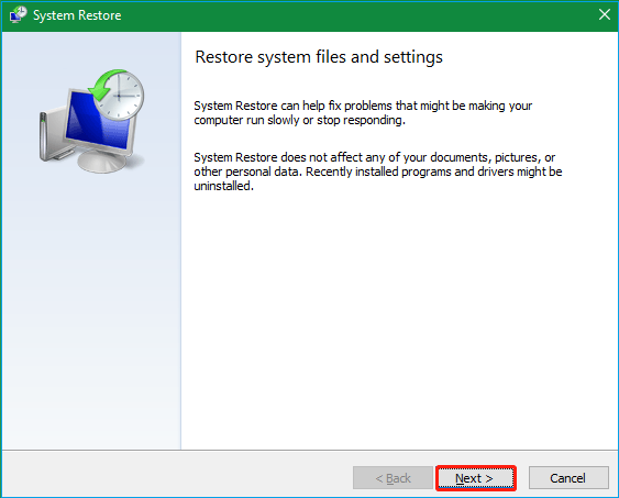 restore system file settings