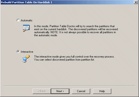 Partition table