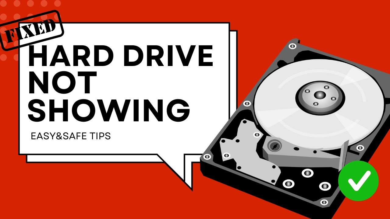 fix hard drive not showing