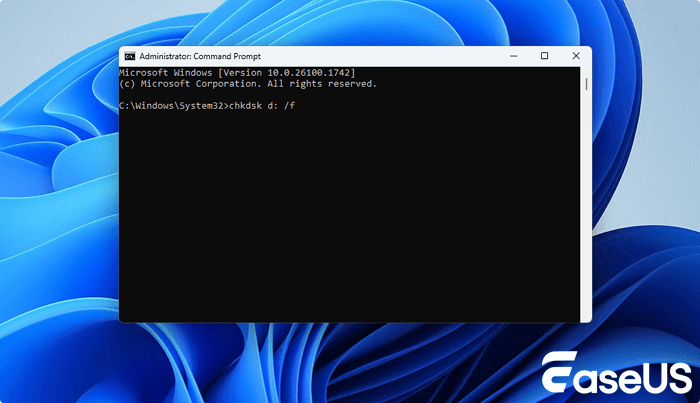 Type chkdsk