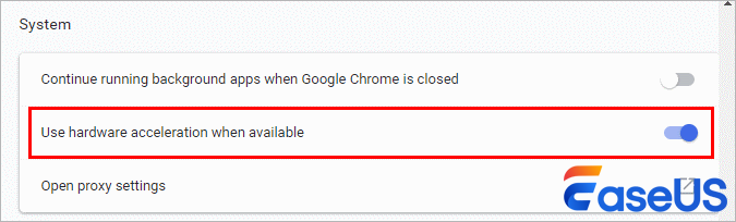 disable hardware acceleration google chrome