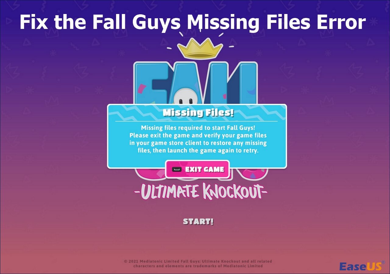 Fix the Fall Guys Missing Files Error [6 Best Ways to Reocver]