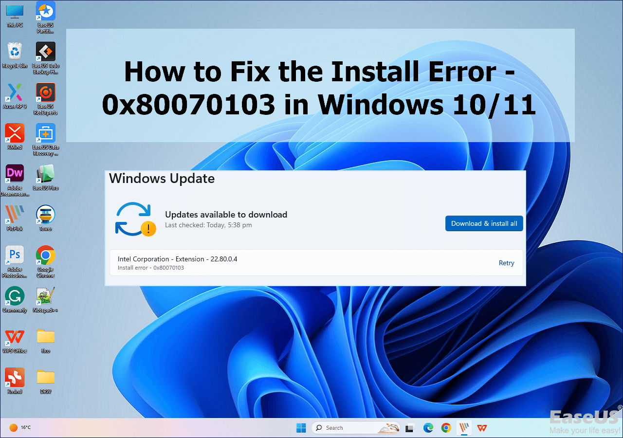 Fix The Install Error - 0x80070103 In Windows 10 11 🔥