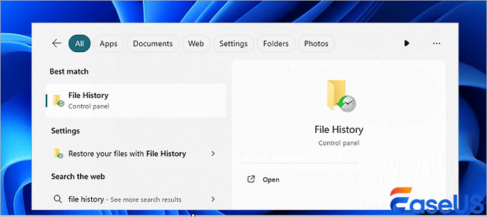 open File History