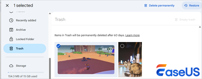recover deleted photos from Google Photos