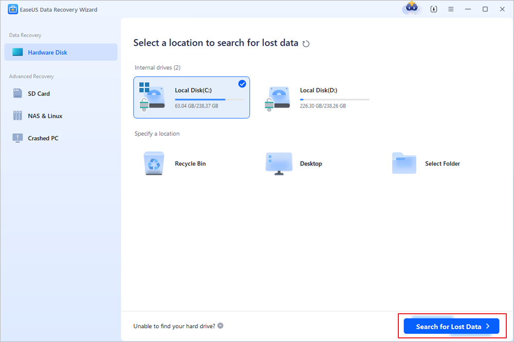 EaseUS Free Data Recovery Software for PC [2024 Updated] - EaseUS