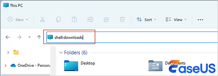 shell downloads command