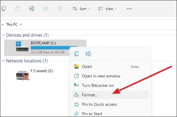 Steps Format Drive Windows