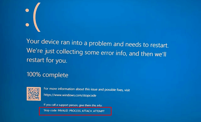 Fix Invalid Process Attach Attempt BSOD on Windows 11/10