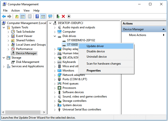 update hard disk drive to fix diskpart has encountered an error the system cannot find the file specified