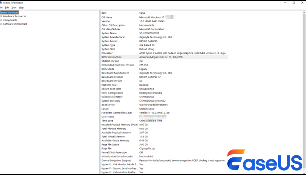 Verify the BIOS version