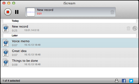 iscream voice recorder app mac