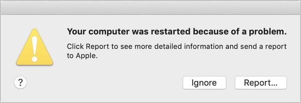 Your computer restarted because of a problem Mac