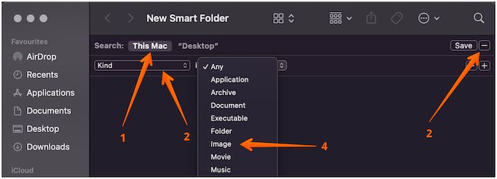 Smart Folder Settings