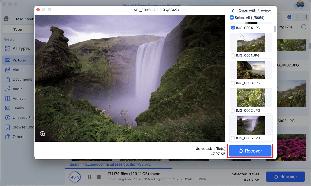 recover photos from Mac