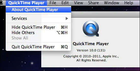 QuickTime-Player aktualisieren