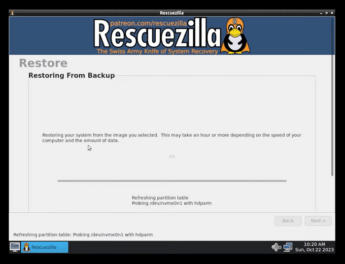 Use Rescuezilla to Create &amp; Restore System Image