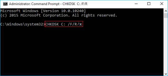 run CHKDSK to check bad sector on SSD