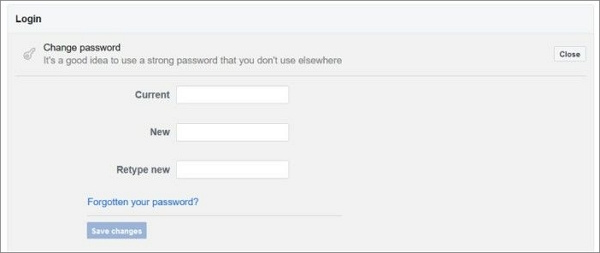 change password