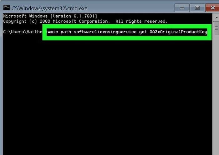 How to Find Windows 7 Product Key Using CMD