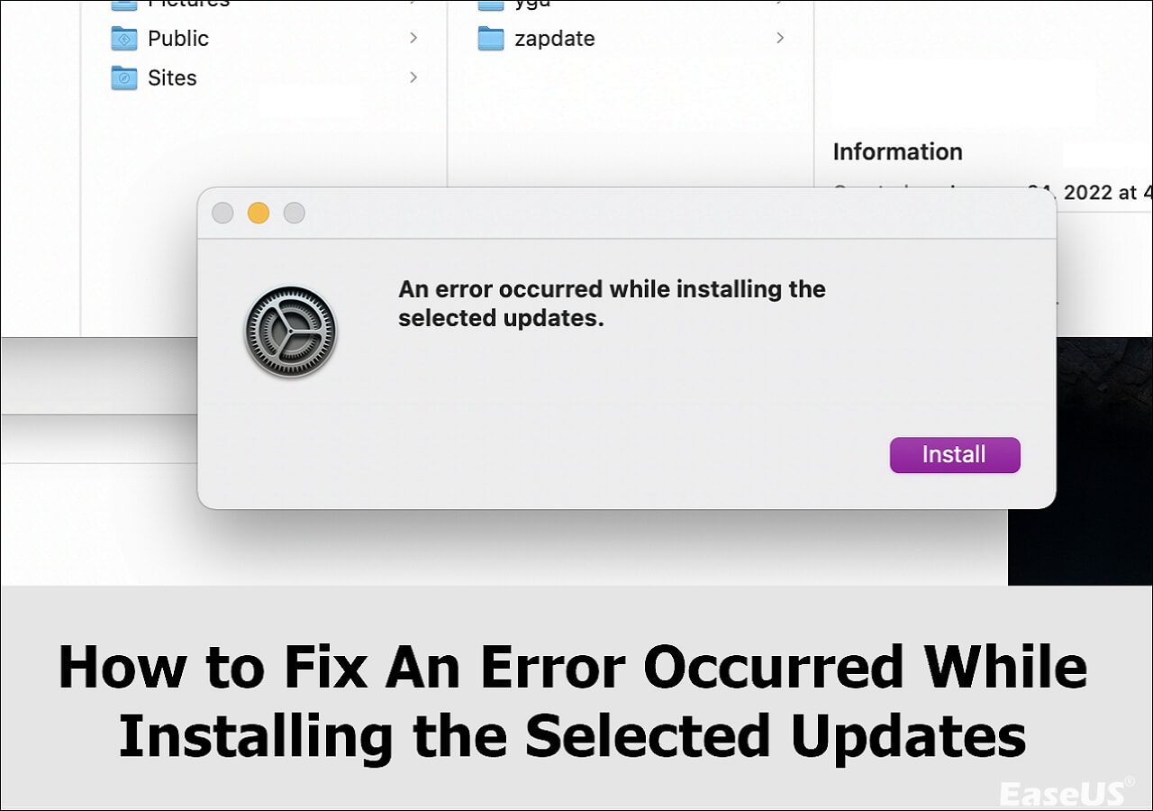 An Error Occurred While Installing The Selected Updates [fixed]