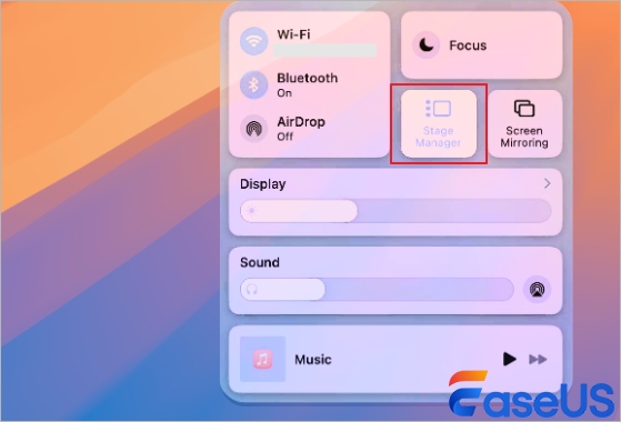 turn on stage manager