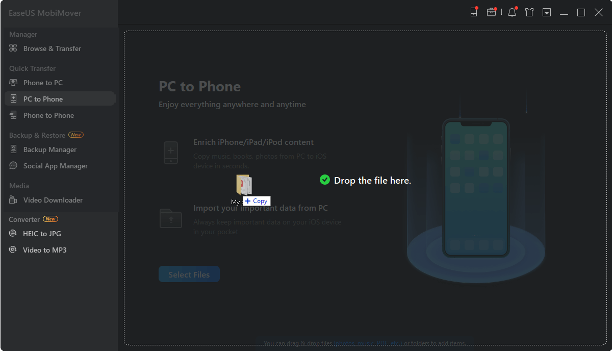 How to transfer photos from PC to iPhone - Step 2