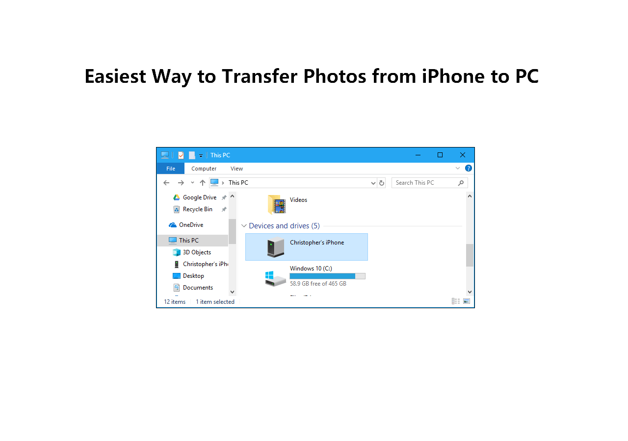 easiest way to send videos from iphone to pc