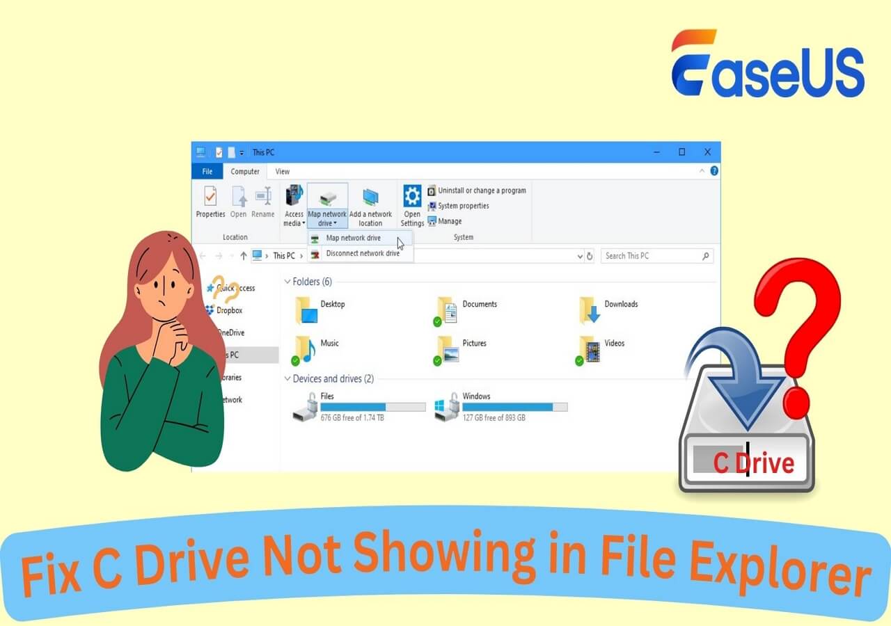 How to Fix C Drive Not Showing in File Explorer in Windows 11