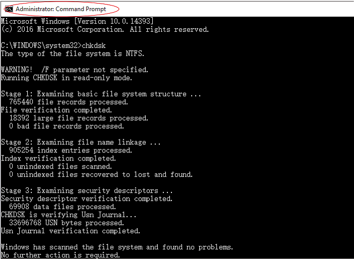 How to Run CHKDSK Without Admin Rights - EaseUS