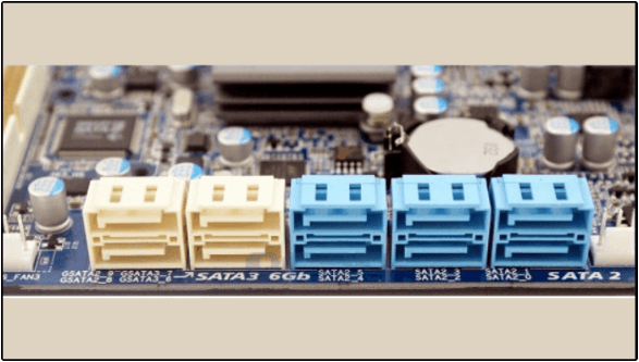 connect the ssd to the correct port