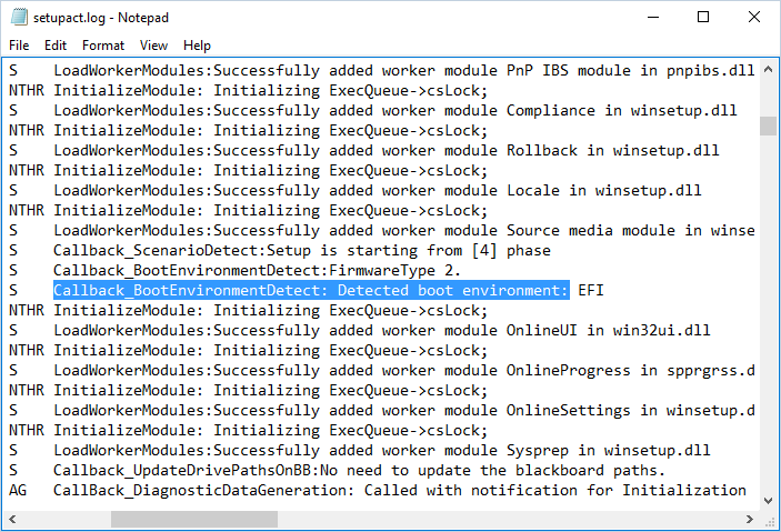 Check if Windows using Legacy or UEFI in File Explorer