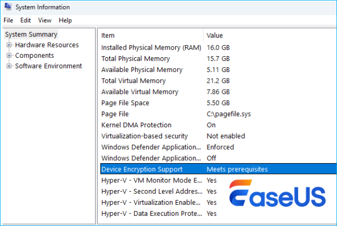 check in system info