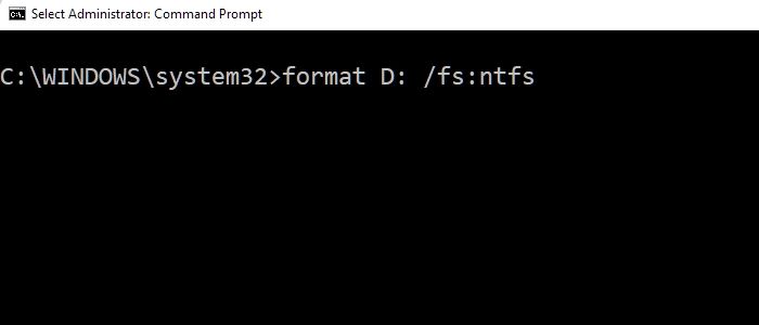 format command prompt