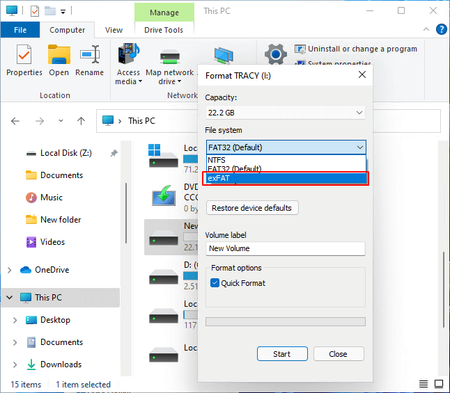 formatting external hard drive for both mac and pc exfat