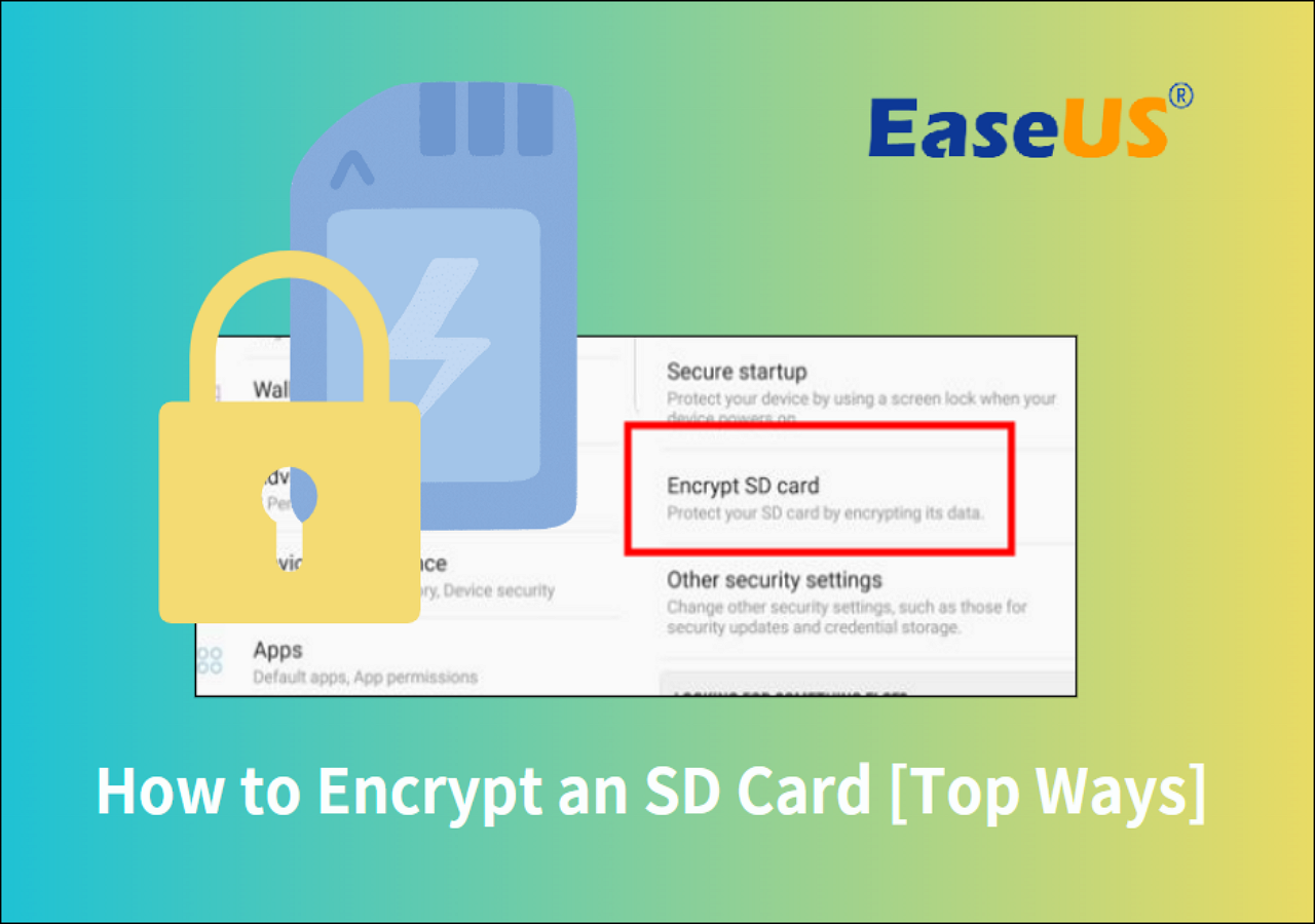 How to Encrypt an SD Card [2025 Top Ways]