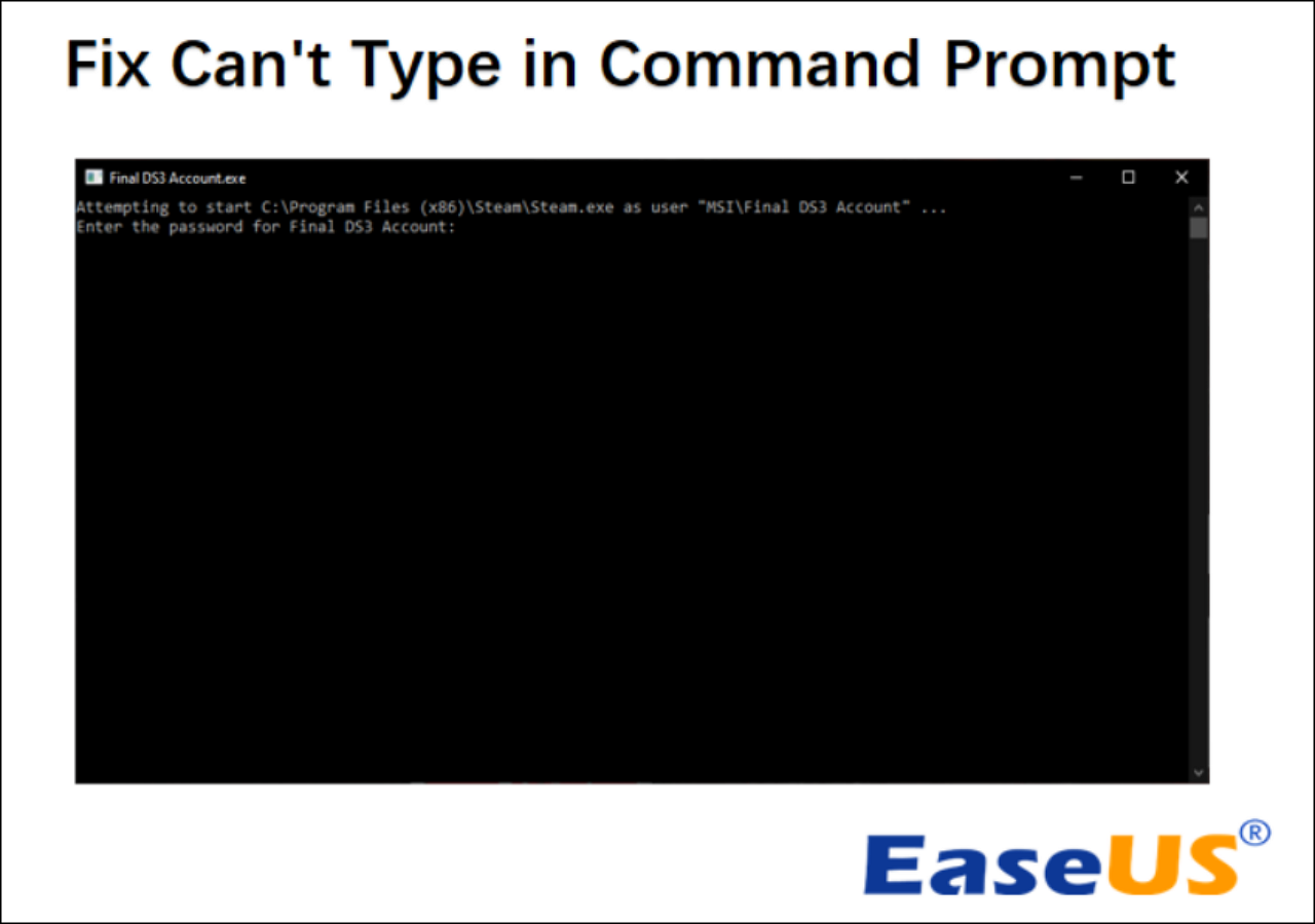 Full Fixes] Can't Type in Command Prompt Windows 10/11 - MiniTool Partition  Wizard