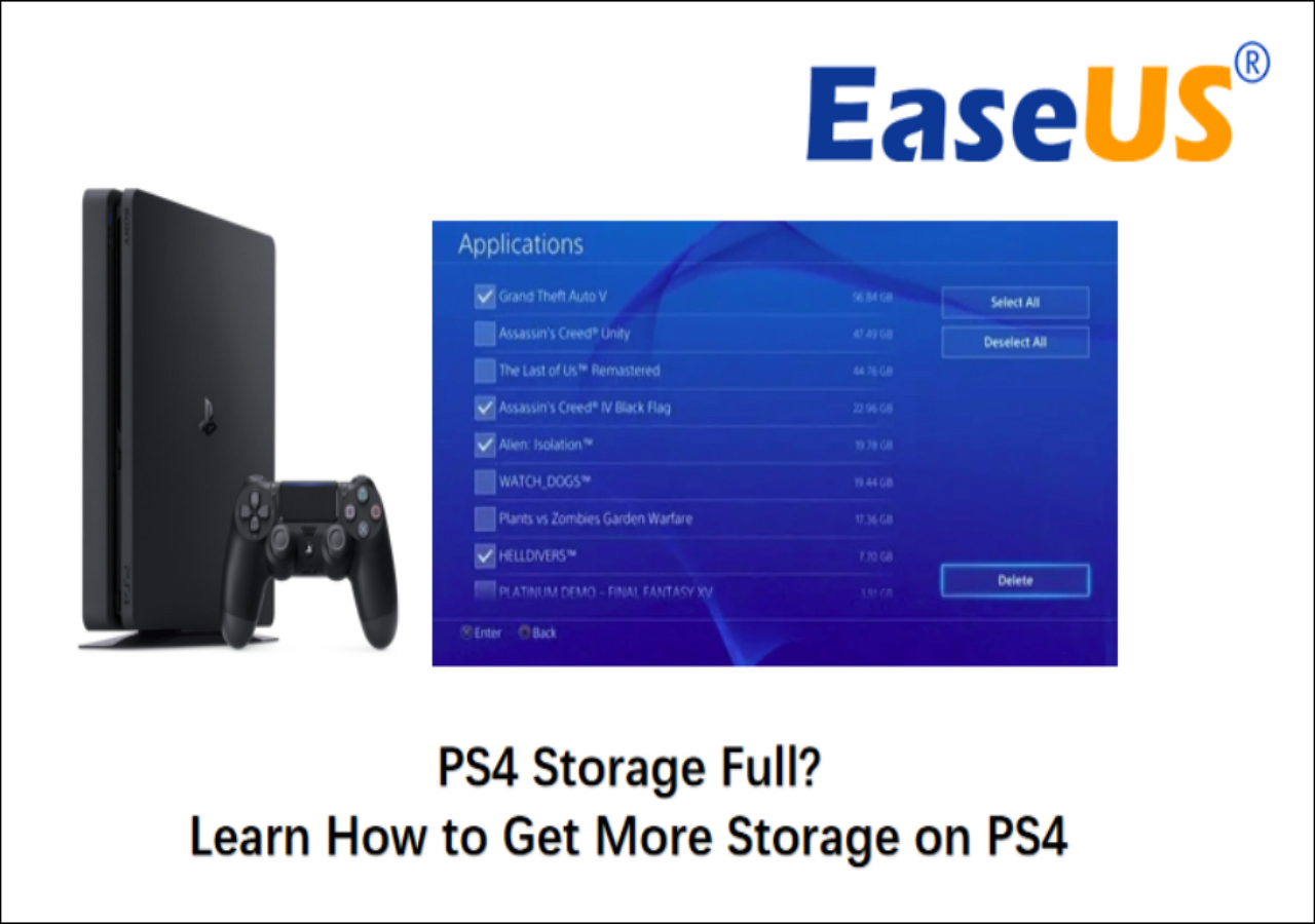 Expand playstation clearance 4 storage