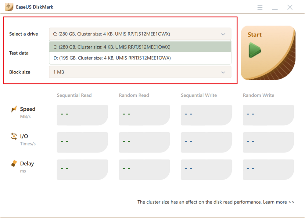 Windows ssd hot sale speed test