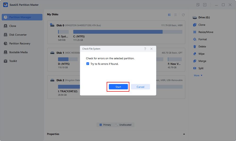 how to check for corrupted files on sdcard