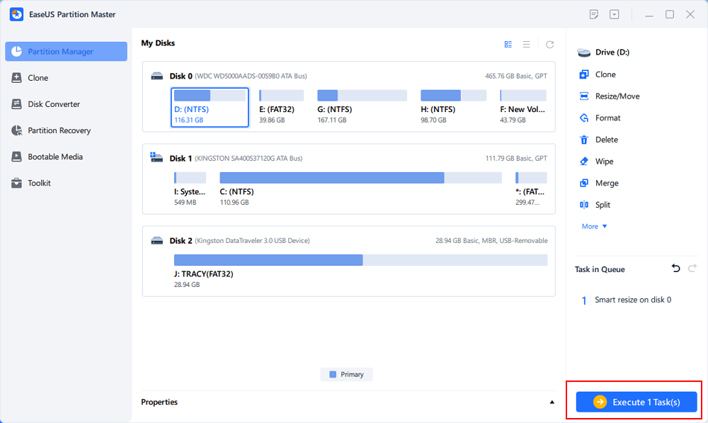 extend partition -3