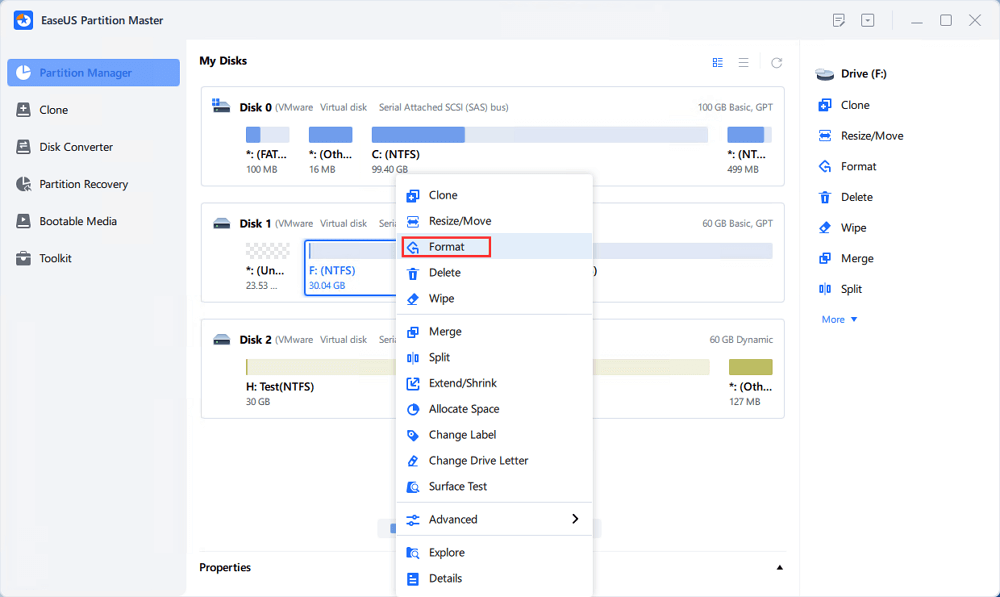 Format Hard Drive Partition - Step 1