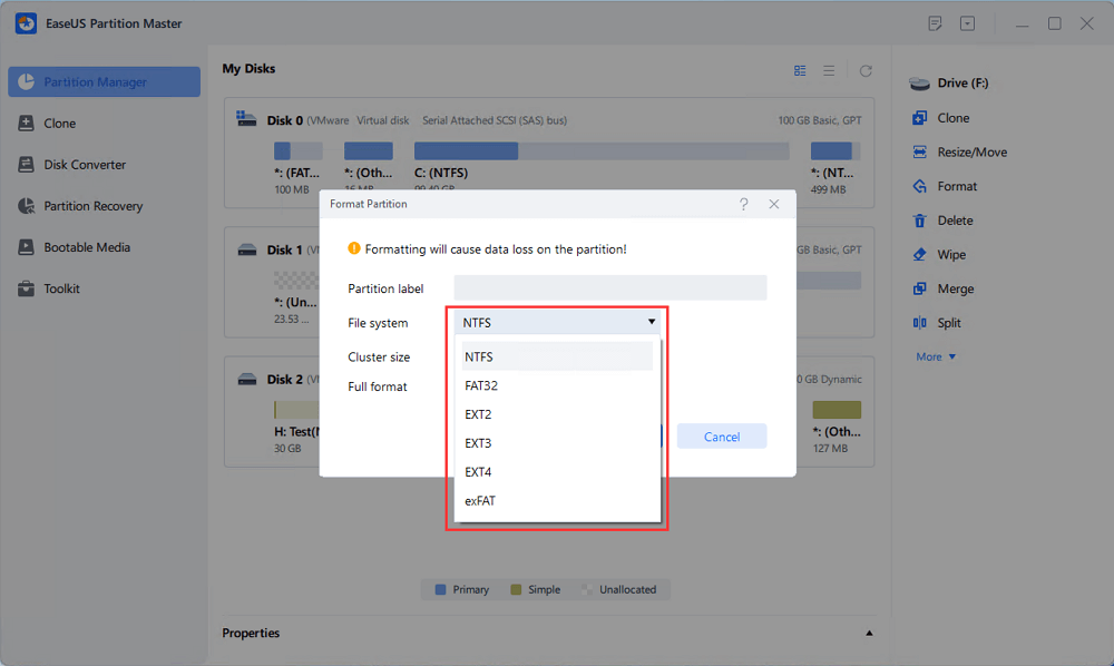 Format Hard Drive Partition - Step 2