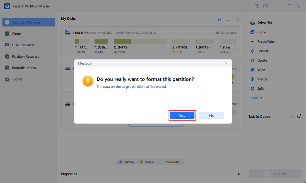 Format RAW Drive Partition - Step 3